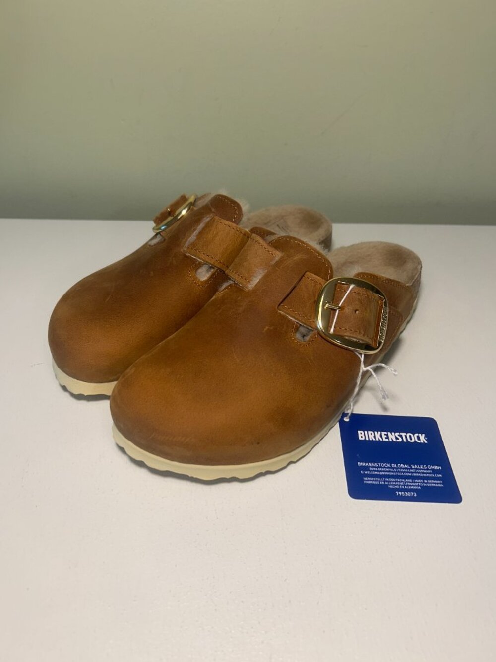 Birkenstock Boston Big Buckle Shearling Clogs